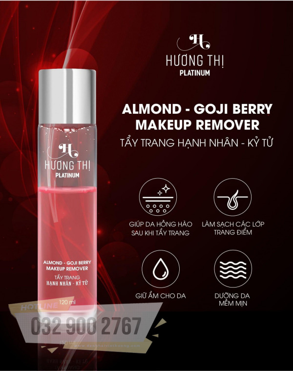 Nước tẩy trang Hương Thị Kỷ Tử Hạnh Nhân (120ml) - Almond Goji Berry Makeup Recover
