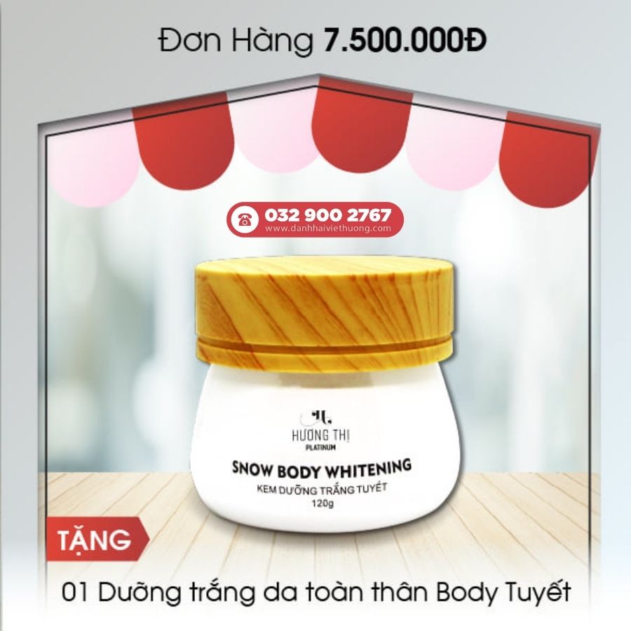 khuyến mãi tháng 8 mỹ phẩm hương thị việt hương cho đơn hàng trên 7.500.000đ