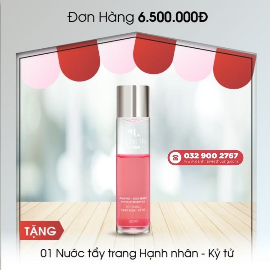 khuyến mãi tháng 8 mỹ phẩm hương thị việt hương cho đơn hàng trên 6.500.000đ