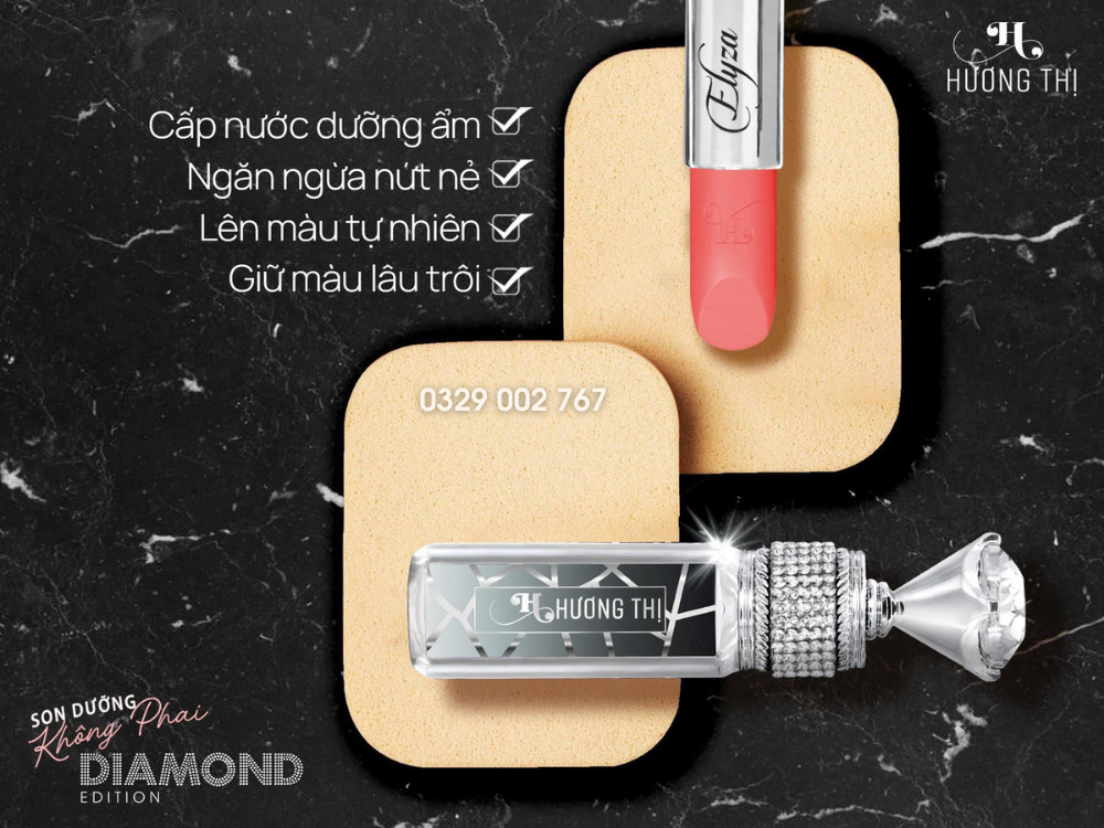 công dụng của son dưỡng không phai diamond hương thị