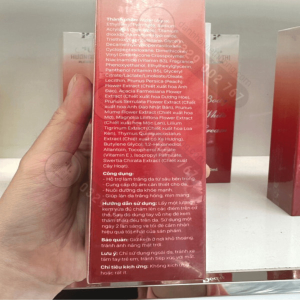 Kem Body Dưỡng Trắng Da Hoa Anh Đào (2)