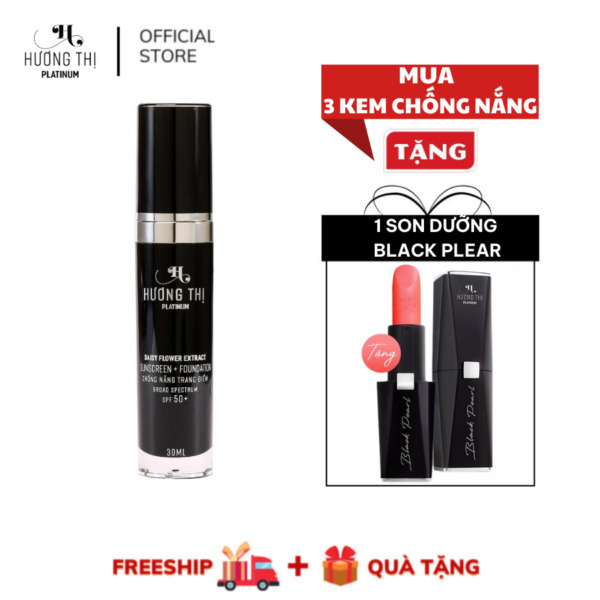 Kem chống nắng trang điểm Hương Thị Platinum (30ml) tặng son