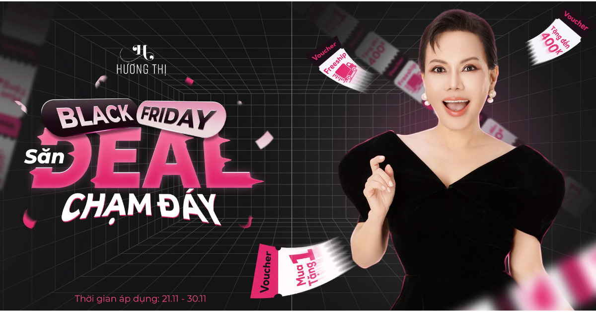 thumbnail Khuyến mãi Việt Hương tháng 12 Black Friday - Săn sale chạm đáy