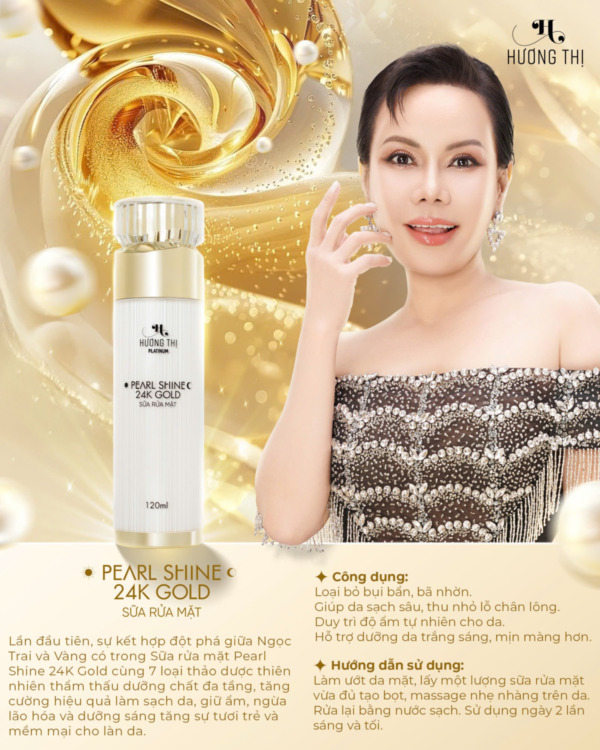sửa rửa mặt ngọc trai hương thị pearl shine 1