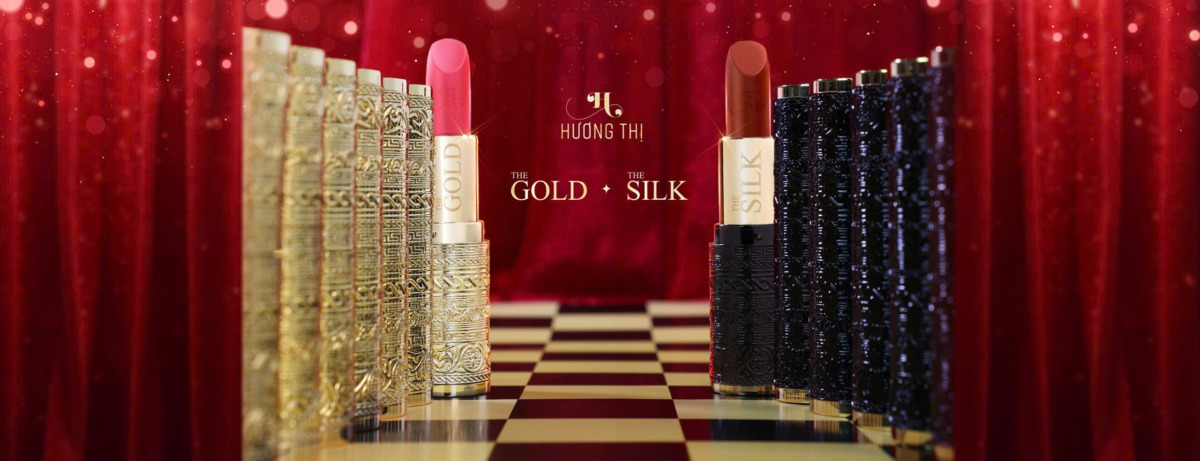 banner son dưỡng hương thị the gold và the silk