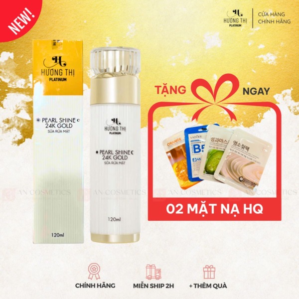sữa rửa mặt pearl shine hương thị