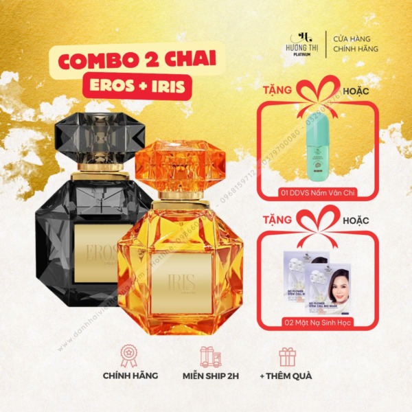 combo nước hoa hương thị eros và iris tặng quà