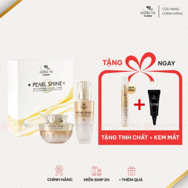 bộ pearl shine tặng tinh chất và kem mắt hương thị