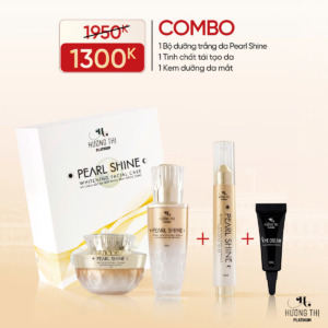 combo hương thị bộ pearl shine tặng tinh chất tái tạo da và kem mắt