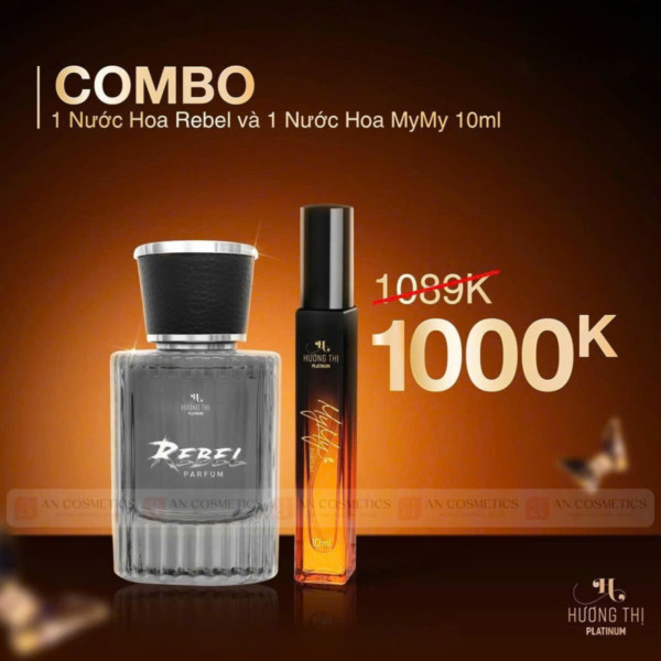 hương thị combo nước hoa lớn nhỏ giá siêu rẻ REBEL và Mymy