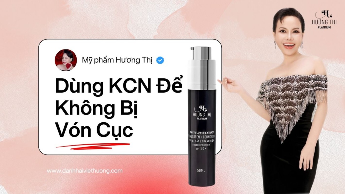 Cách dùng Kem Chống Nắng Hương Thị không bị vón cục 4
